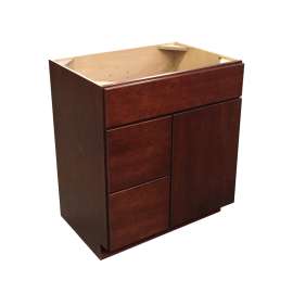 V302134.5SDLVYCSE Valley Cherry Sable Vanity with Side Drawers