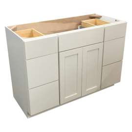 V482134.5SDLRPEMOR Pawnee Maple Oyster Vanity with Side Drawers