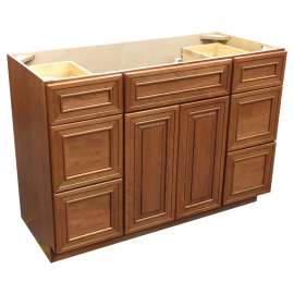 V482134.5SDLRPRCANCE Providence Cherry Autumn Coffee Vanity with Side Drawers