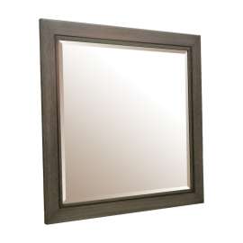 Quartersawn Oak Porch Swing Brushed Sepia Wall Mirror