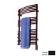 Electric Towel Radiator Direct Wire 34-in H x 20-in W Gray Brown