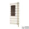 Electric Towel Radiator Direct Wire Left-Hand 52-in H x 23-in W Glacier Gray