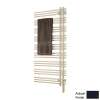 Electric Towel Radiator Plug-In Right-Hand 69-in H x 23-in W Gray Brown