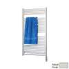 Hydronic Towel Radiator 46-in H x 30-in W Gray White