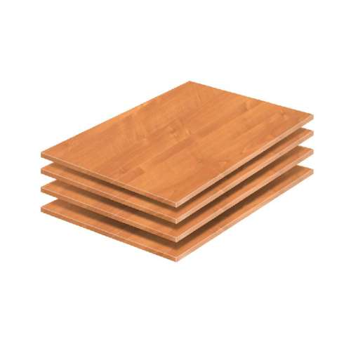 4SK1824 4-Shelf Kit 18 in w. x 0.5 in h. x 24 in d. MDF Wood Natural Finish
