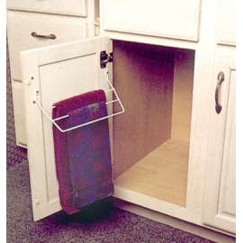 TB-W Door Mount Towel Bar 12.5 in w. x 5.5 in h. x 3.5 in d. White