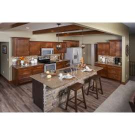 VS48 Straight Valance 48 in w. x 6 in h. x 0.75 in d. Georgetown Door Maple Wood