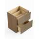 SM2DB30-RTA-FR02-TW Framington 30-in x 24-in x 35-in Ready To Assemble Latitude Two Drawer Base Cabinet, Tan Wood