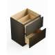 SM2DB24-ASM-FR01-SG Framington 24-in x 24-in x 35-in Assembled Remington Two Drawer Base Cabinet, Smokey Grey