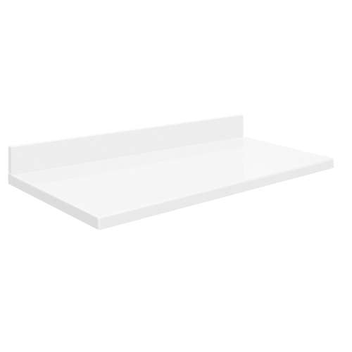 Mini Custom Quartz Vanity Top, Mia White