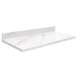 Mini Custom Quartz Vanity Top, White Carrara