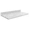 Mini Custom Quartz Vanity Top, Misty Grey