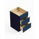 SM3DB18-RTA-FR01-NB Framington 18-in x 24-in x 35-in Ready To Assemble Remington Three Drawer Base Cabinet, Navy Blue