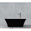 SMAFTL6730-M3109 Liberty Grande 67-in x 30-in x 23-in Freestanding Acrylic Bathtub With Center Drain, Black/White (Matte)