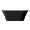 SMAFTL6730-M3109 Liberty Grande 67-in x 30-in x 23-in Freestanding Acrylic Bathtub With Center Drain, Black/White (Matte)