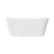 SMAFTM5931-G31 Marine 59-in x 31-in x 23-in Freestanding Acrylic Bathtub With Center Drain, White (Gloss)