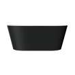 SMAFTM5931-M3109 Marine 59-in x 31-in x 23-in Freestanding Acrylic Bathtub With Center Drain, Black/White (Matte)
