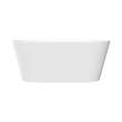 SMAFTM5931-M31 Marine 59-in x 31-in x 23-in Freestanding Acrylic Bathtub With Center Drain, White (Matte)