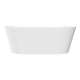 SMAFTM6731-G31 Marine Grande 67-in x 31-in x 23-in Freestanding Acrylic Bathtub With Center Drain, White (Gloss)