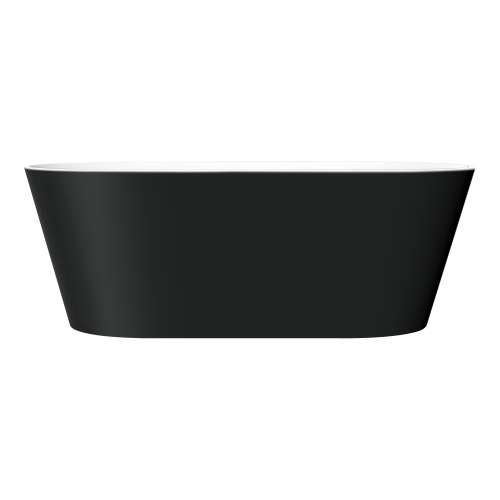 SMAFTM6731-M3109 Marine Grande 67-in x 31-in x 23-in Freestanding Acrylic Bathtub With Center Drain, Black/White (Matte)