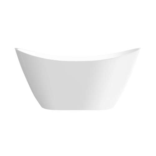 SMAFTS5931-M31 Sky 59-in x 31-in x 27-in Freestanding Acrylic Bathtub With Center Drain, White (Matte)