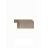 SMALRM-TW Framington 96-in Angled Light Rail Molding, Tan Wood