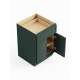 SMB24-RTA-FR02-GR Framington 24-in x 24-in x 35-in Ready To Assemble Latitude Double Door Single Drawer Base Cabinet, Green