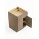 SMB24-RTA-FR02-TW Framington 24-in x 24-in x 35-in Ready To Assemble Latitude Double Door Single Drawer Base Cabinet, Tan Wood