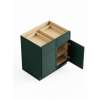 SMB30-ASM-FR02-GR Framington 30-in x 24-in x 35-in Assembled Latitude Double Door Double Drawer Base Cabinet, Green