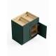 SMB33-RTA-FR01-GR Framington 33-in x 24-in x 35-in Ready To Assemble Remington Double Door Double Drawer Base Cabinet, Green