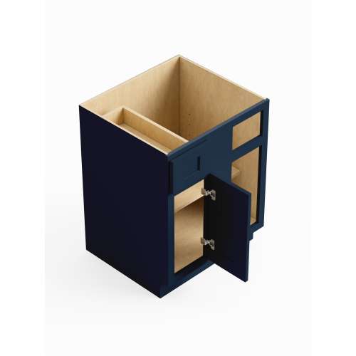 SMBBC45-RTA-FR01-NB Framington 45-in x 24-in x 35-in Ready To Assemble Remington Blind Base Cabinet, Navy Blue