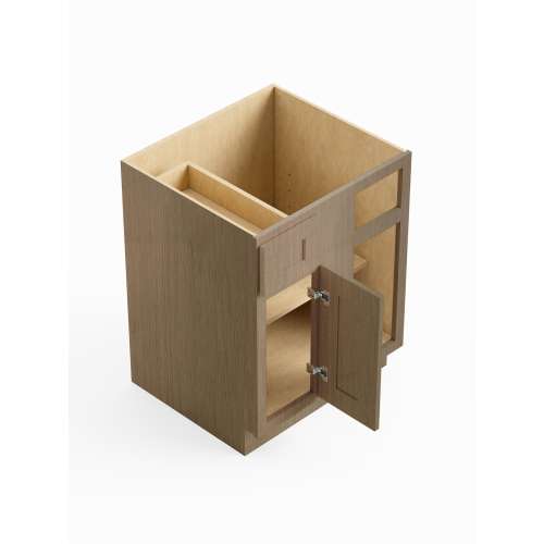SMBBC42L-ASM-FR01-TW Framington 39-in x 24-in x 35-in Assembled Remington Blind Base Cabinet With Left-Hand Door and Drawer, Tan Wood