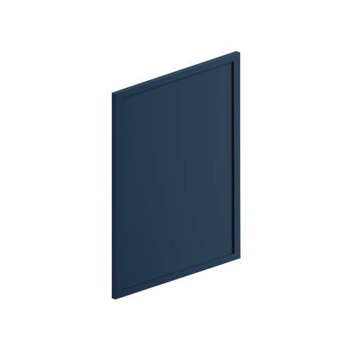 SMWDEP1230-FR02-NB Framington 12-in x 29-in Latitude Wall Decorative End Panel, Navy Blue