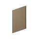 SMWDEP1218-FR02-TW Framington 12-in x 17-in Latitude Wall Decorative End Panel, Tan Wood