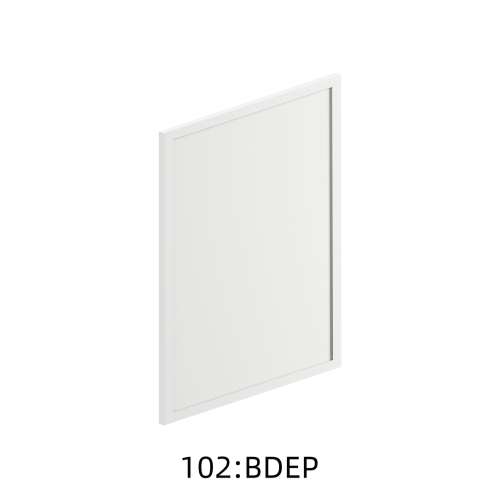 SMWDEP1218-FR02-WH Framington 12-in x 17-in Latitude Wall Decorative End Panel, White