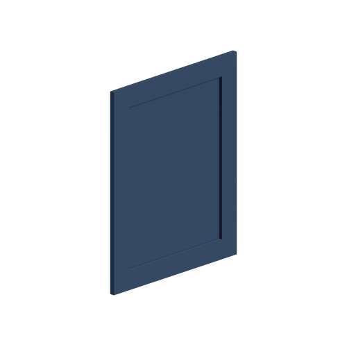 SMWDEP1212-FR01-NB Framington 12-in x 11-in Remington Wall Decorative End Panel, Navy Blue