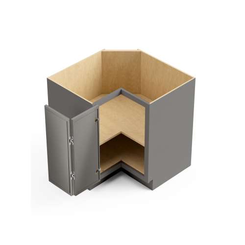 SMBER33L-ASM-FR02-LG Framington 33-in x 33-in x 35-in Assembled Latitude Easy Reach Base Cabinet With Left-Hand Opening Door, Light Grey