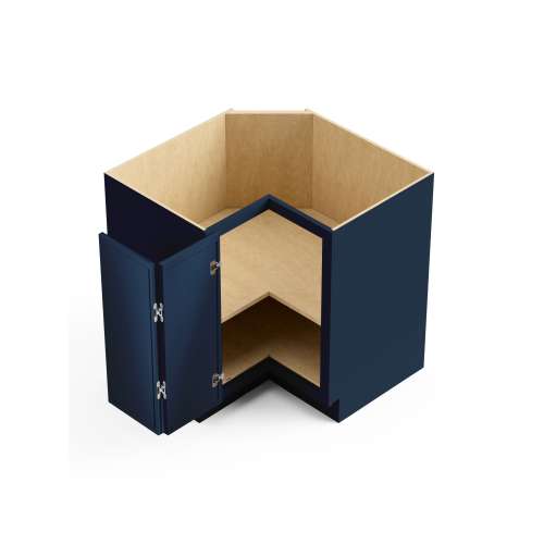 SMBER33-RTA-FR02-NB Framington 33-in x 33-in x 35-in Ready To Assemble Latitude Easy Reach Base Cabinet, Navy Blue