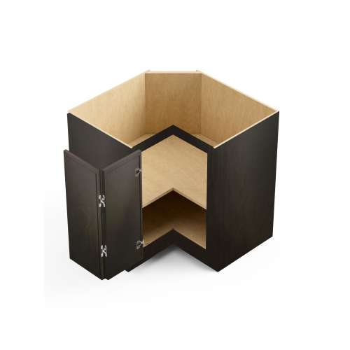 SMBER33-RTA-FR02-SG Framington 33-in x 33-in x 35-in Ready To Assemble Latitude Easy Reach Base Cabinet, Smokey Grey