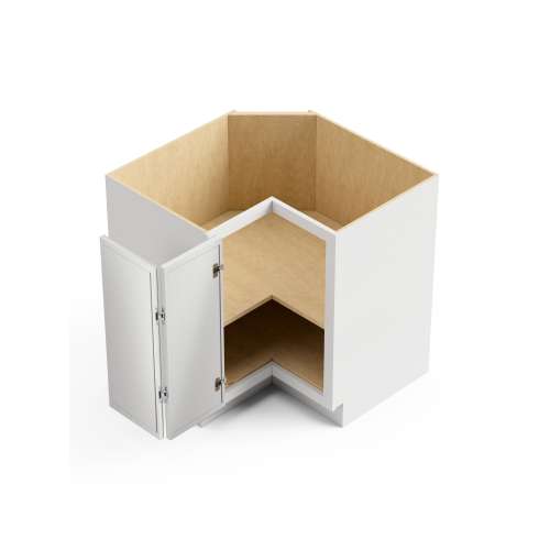 SMBER33L-ASM-FR02-WH Framington 33-in x 33-in x 35-in Assembled Latitude Easy Reach Base Cabinet With Left-Hand Opening Door, White