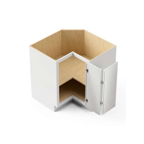 SMBER33R-ASM-FR02-WH Framington 33-in x 33-in x 35-in Assembled Latitude Easy Reach Base Cabinet With Right-Hand Opening Door, White