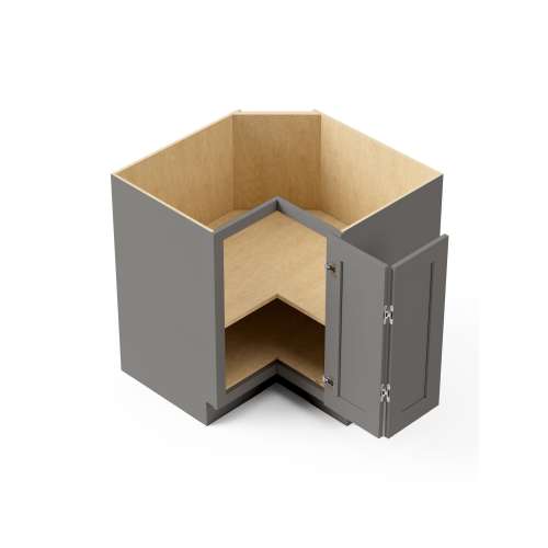 SMBER36R-ASM-FR01-LG Framington 36-in x 36-in x 35-in Assembled Remington Easy Reach Base Cabinet With Right-Hand Opening Door, Light Grey