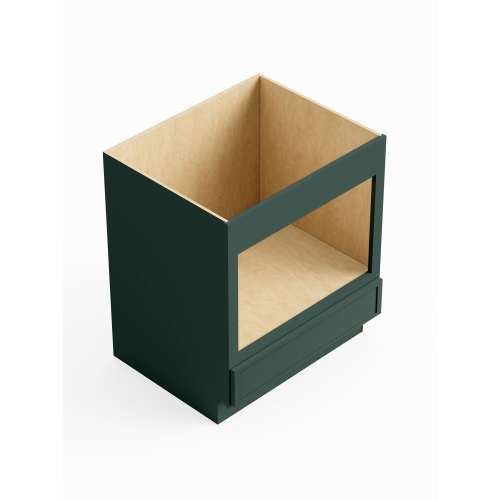 SMBMW30-ASM-FR02-GR Framington 30-in x 24-in x 35-in Assembled Remington Microwave Base Cabinet, Green