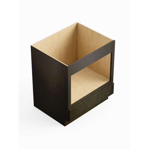 SMBMW30-ASM-FR02-SG Framington 30-in x 24-in x 35-in Assembled Remington Microwave Base Cabinet, Smokey Grey