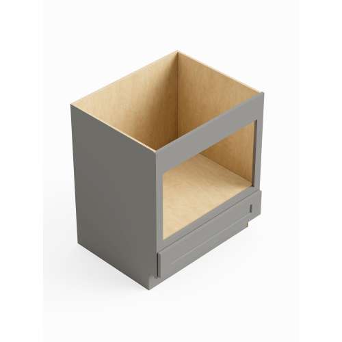 SMBMW30-RTA-FR01-LG Framington 30-in x 24-in x 35-in Ready To Assemble Remington Microwave Base Cabinet, Light Grey