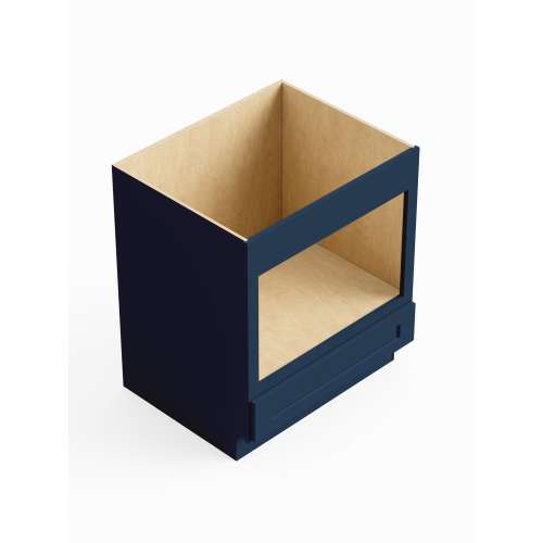 SMBMW30-RTA-FR01-NB Framington 30-in x 24-in x 35-in Ready To Assemble Remington Microwave Base Cabinet, Navy Blue