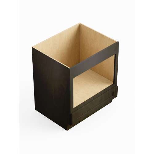 SMBMW30-ASM-FR01-SG Framington 30-in x 24-in x 35-in Assembled Remington Microwave Base Cabinet, Smokey Grey