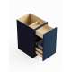 SMBWB18-D-ASM-FR02-NB Framington 18-in x 24-in x 35-in Assembled Latitude Double Trash Can Pull-Out Base Cabinet, Navy Blue