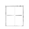 SMCBP607006C-PC Cecelia 59-in x 70-in By-Pass Shower Door With 1/4-in Clear Glass and Contour Handles, Polished Chrome