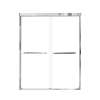 SMCBP607606C-PC Cecelia 59-in x 76-in By-Pass Shower Door With 1/4-in Clear Glass and Contour Handles, Polished Chrome